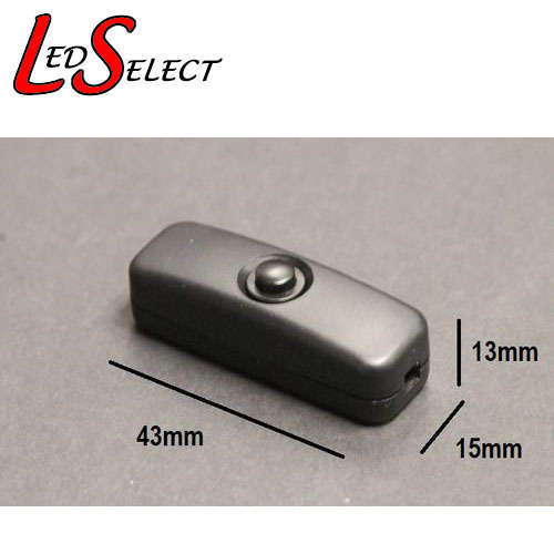 Switch Push Button Small Black **IN STOCK**