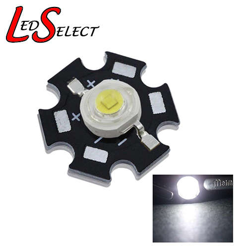 1W Led Cool White 8-10000K on Aluminium Base **LOCAL STOCK**