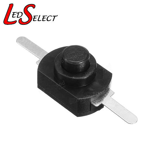 Switch Push Button Latching Small Black 12x12x8mm **LOCAL STOCK**