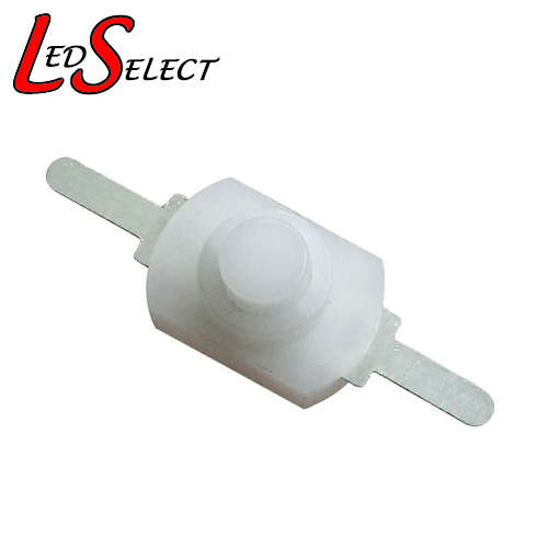 Switch Push Button Latching Small White 12x12x8mm **LOCAL STOCK**
