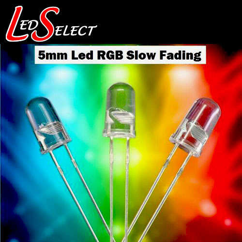 5mm Led RGB Slow Fading (Red Green Blue Yellow Pink White) **LOCAL STOCK**