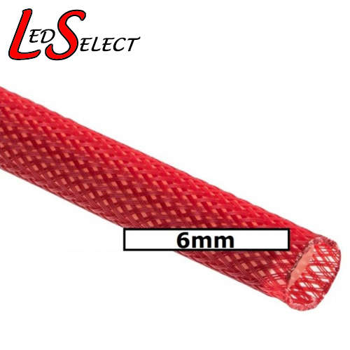 Wire Sleeving 6mm Red **LOCAL STOCK**
