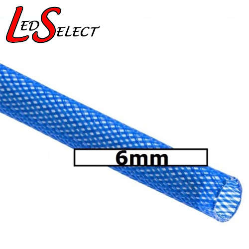 Wire Sleeving 6mm Blue **LOCAL STOCK**