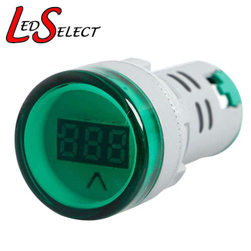 Volt meter Digital Display 22mm 220V AC (60-500V) Green **IN STOCK**