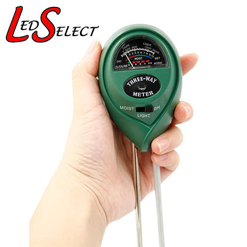 PH Moisture 3 in 1 Sunlight Meter Garden Soil Temperature Tester LCD Display **LOCAL STOCK**