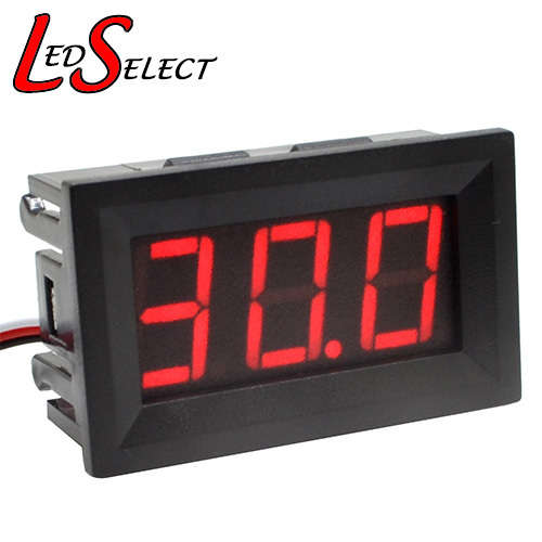 Voltmeter Digital Red 0-100V DC **IN STOCK**