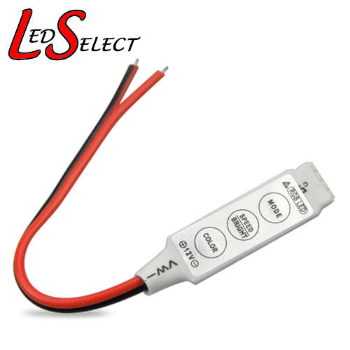 Mini Dimmer Push Button Controller for RGB 12v Strip Light **IN STOCK**