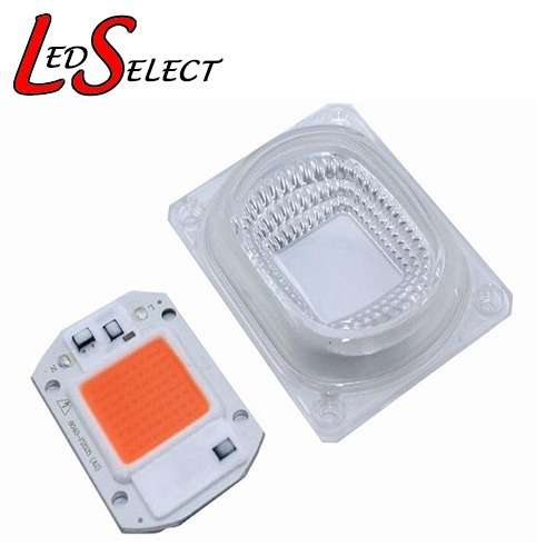 Led 50W Plant Grow Full Spectrum 220V Direct Smart IC + Dome Lens Cover **IN STOCK**