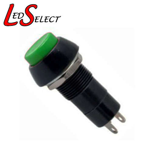 Switch Push Button Latching Self Locking 12mm Green **LOCAL STOCK**