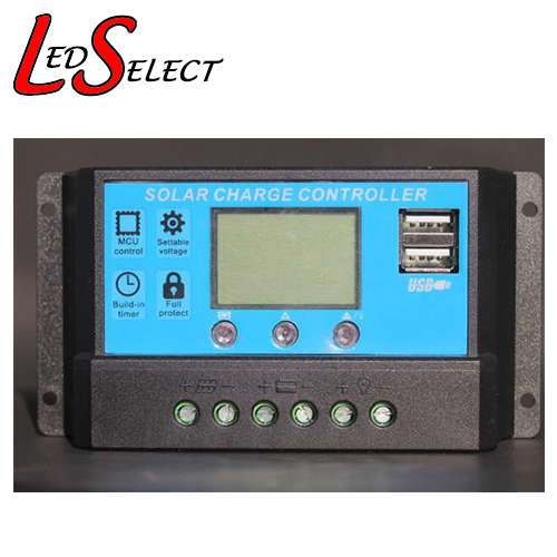 Solar Charge Controller Solar Regulator 12/24V 10A with Display & USB **IN STOCK**