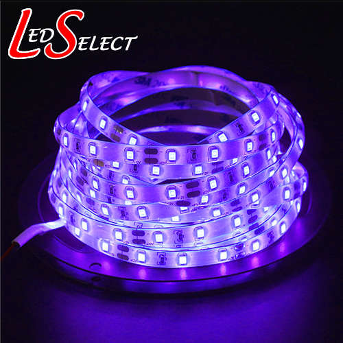 Led Strip UV Ultraviolet Light 5050 60Led/mtr Non-Waterproof 395-410nm **IN STOCK**