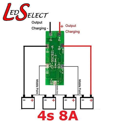 Battery 18650 Protection and Balance Board 4s 8A 16.8V **IN STOCK**