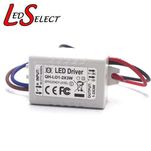 Driver 3W (1-2 Led) 220V (2-7V) 600mA Closed **IN STOCK**