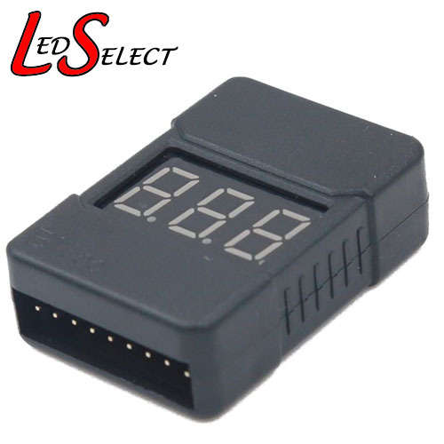 Battery 18650 Voltage Tester 1-8S 9Pin Buzzer Black Box **LOCAL STOCK**