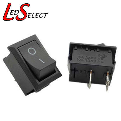 Switch Rocker Panel Button 2 PIN Black 250V 6A **LOCAL STOCK**