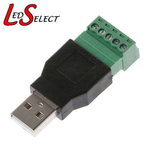 Connector USB 2.0 Male 5pin Screw **LOCAL STOCK**