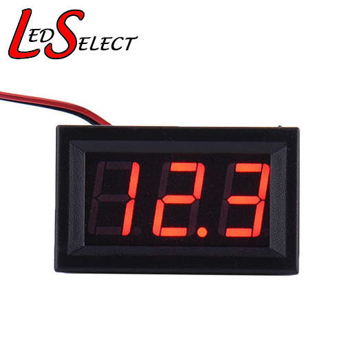 Voltmeter Digital Small Mini Red 4.5-30V DC **LOCAL STOCK**