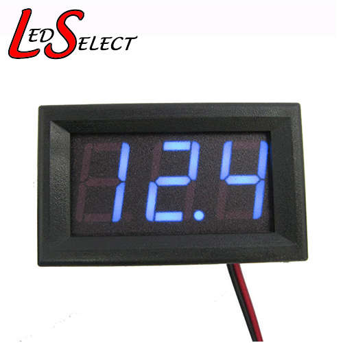 Voltmeter Digital Small Mini Blue 4.5-30V DC **IN STOCK**