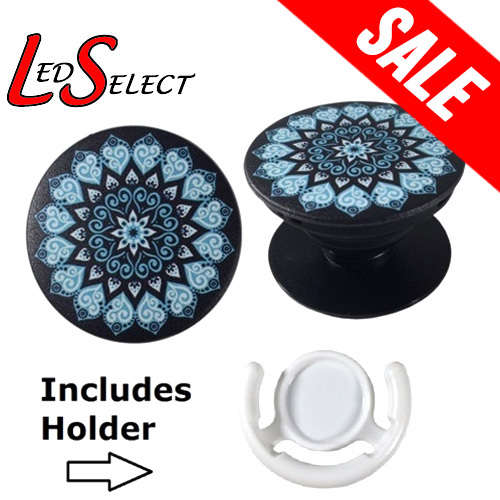 SALE - Cell Phone Finger Socket Holder - Black/Green **IN STOCK**