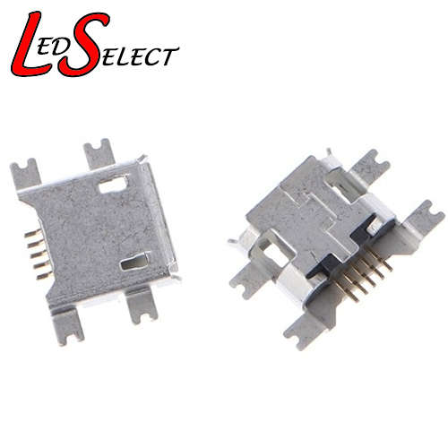 Connector Micro USB Female 4 Legs Flat Solder PCB **LOCAL STOCK**