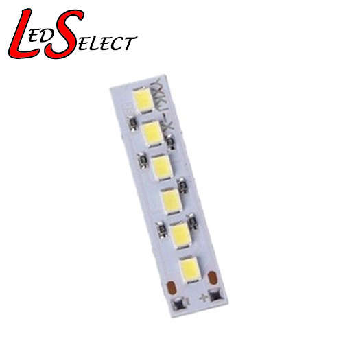 Module Aluminium Strip 6Led Cool White 2835 35x8mm 3.7-5V **LOCAL STOCK**