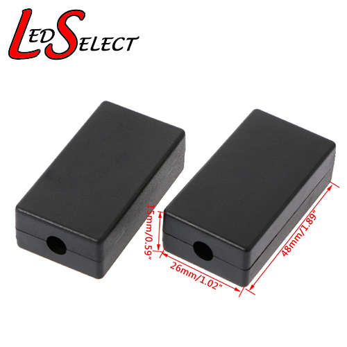 Box Enclosure Black 48x26x15mm **LOCAL STOCK**