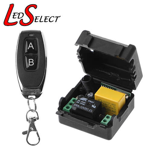 Controller Relay 220V 1 Channel + 1 Remote (2 Button) 433MHz **LOCAL STOCK**