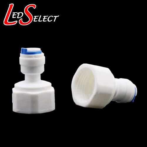 Pump Fitting Pushfit 6mm White to 1/2" BSP Female **LOCAL STOCK**