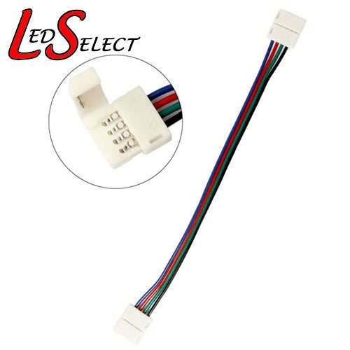 Connector Led Strip RGB 10mm (snap on to snap on) **LOCAL STOCK**