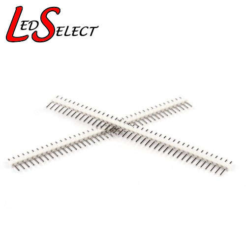 Header Pin Male 2.54mm 40Pin Straight Single Row White **LOCAL STOCK**