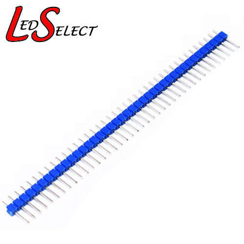 Header Pin Male 2.54mm 40Pin Straight Single Row Blue **LOCAL STOCK**