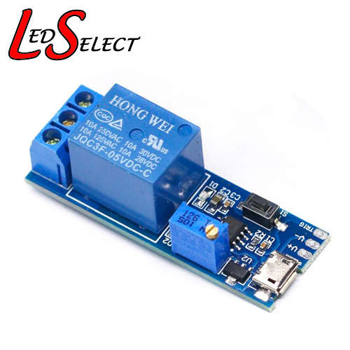 Timer Time Delay Relay Controller 0-24Sec 5-30V with Micro USB **LOCAL STOCK**