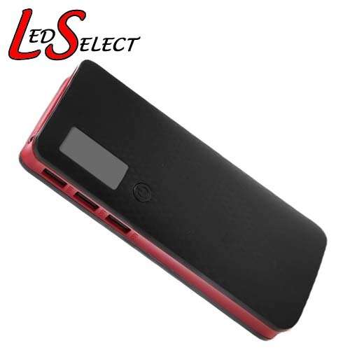 Cellphone Battery Power Bank Li-ion 18650 5x Battery USB Black/Red **LOCAL STOCK**