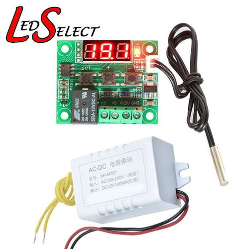 Controller Temperature Thermostat Thermometer W1209 DC 12V Power Supply **LOCAL STOCK**