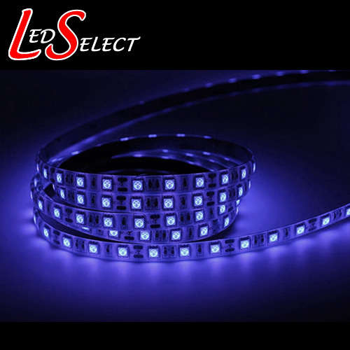 Led Strip UV Ultraviolet Light 5050 60Led/mtr Non-Waterproof 395-405nm **LOCAL STOCK**