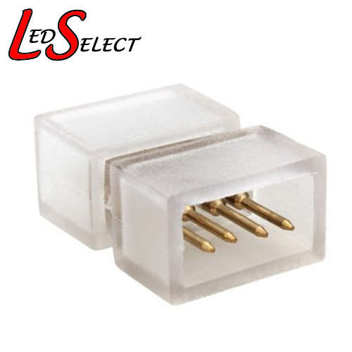 Strip 220V RGB 4-Pin Straight Joiner Silicone **LOCAL STOCK**