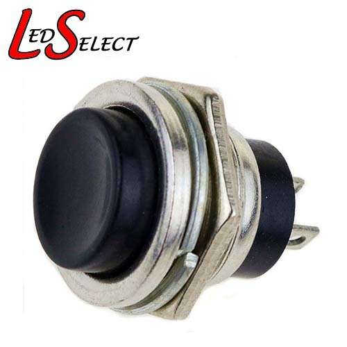 Switch Push Button Momentary Black Button Metal 16mm **LOCAL STOCK**