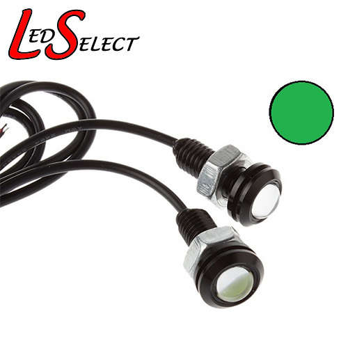 Car Day Running Led Lights 3W Green **LOCAL STOCK**