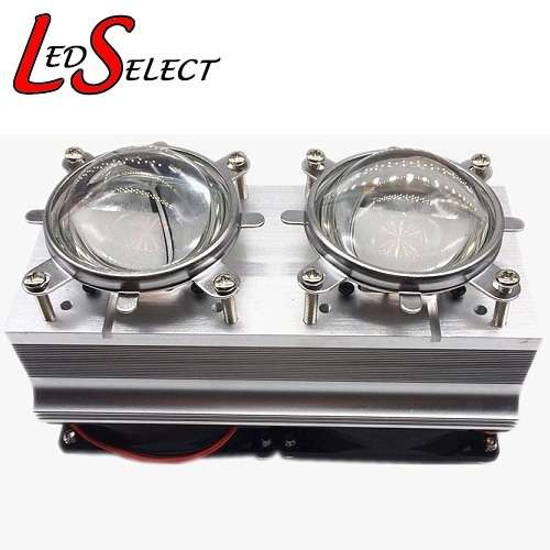 Heatsink & 12V Fan With 90-120Deg Lens for 200W Led **LOCAL STOCK**