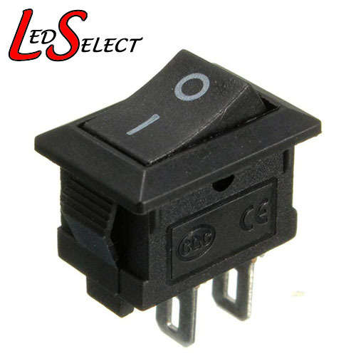 Switch Mini Rocker Button 2 PIN Black 250V 3A On-Off **LOCAL STOCK**