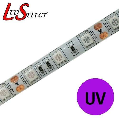 Led Strip UV Ultraviolet Light 5050 60Led/mtr Water Resistant 395-405nm **LOCAL STOCK**