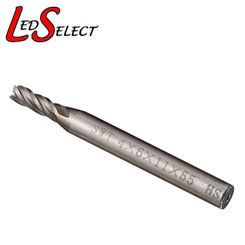 HSS Shank 4 Flute Mill Cutter Drill Bit 6mm **LOCAL STOCK**