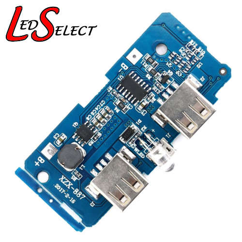 Battery 18650 Power Bank Board Dual USB 5V 1A/2A (No Display) **LOCAL STOCK**