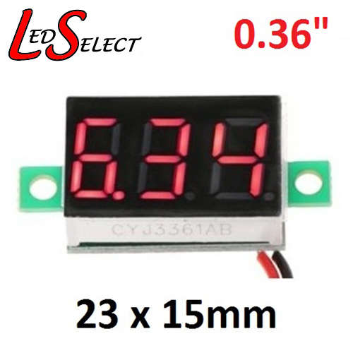 Voltmeter Voltage Meter DC 4.5-30V Mini 3 Digit Display **LOCAL STOCK**