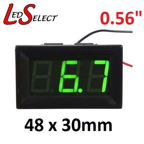 Voltmeter Voltage Meter DC 4.5-30V Large 3 Digit Display Adjustable **LOCAL STOCK**