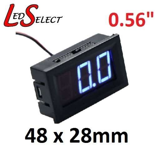 Voltmeter DC 0-100V Large 3 Digit Display **LOCAL STOCK**