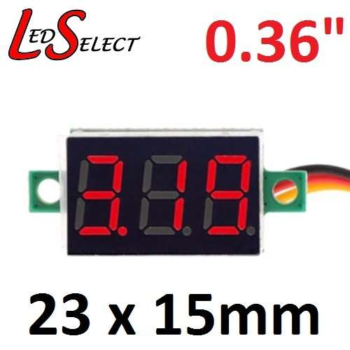 Voltmeter DC 0-100V 0.36" Mini 3 Digit Display **LOCAL STOCK**