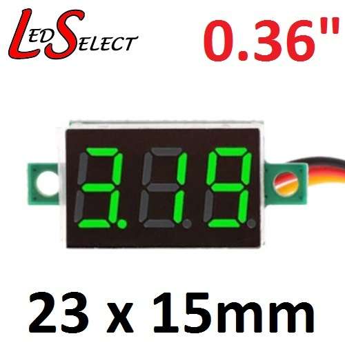 Voltmeter DC 0-100V 0.36" Mini 3 Digit Display **LOCAL STOCK**