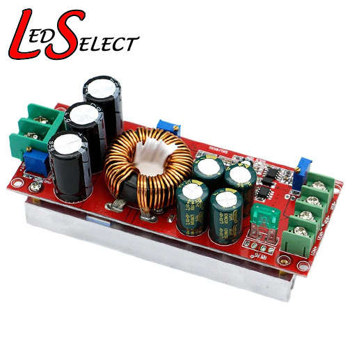Step Up Boost Converter Voltage Current 20A 1200W 10-60V to 12-83V Heatsink **LOCAL STOCK**