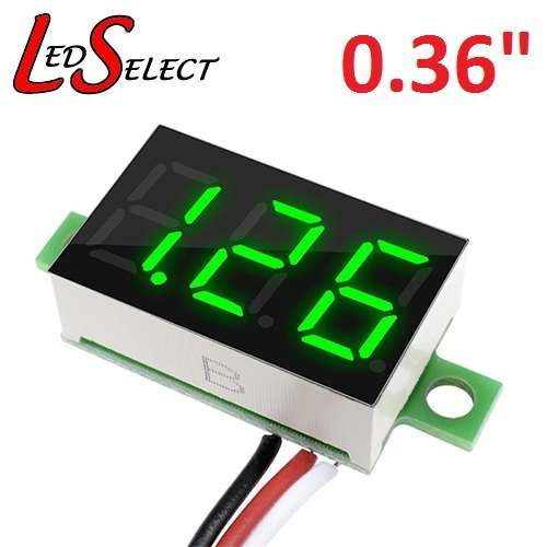 Voltmeter DC 0-33V Mini 3 Digit Display **LOCAL STOCK**